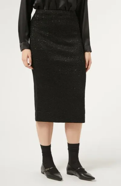 Marina Rinaldi Marina Minaldi Fantino Sequined Skirt In Black