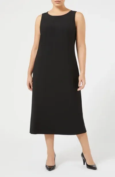 Marina Rinaldi Gabriel Virgin Wool Dress In Black