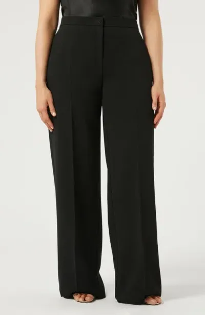 Marina Rinaldi Riccor Cady Wide Leg Trousers In Black