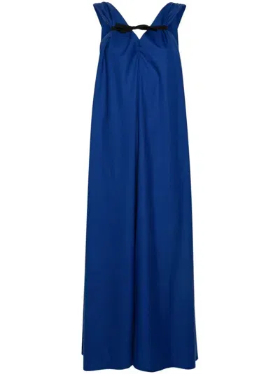 Marina Yee Polly Maxi Dress In Blue