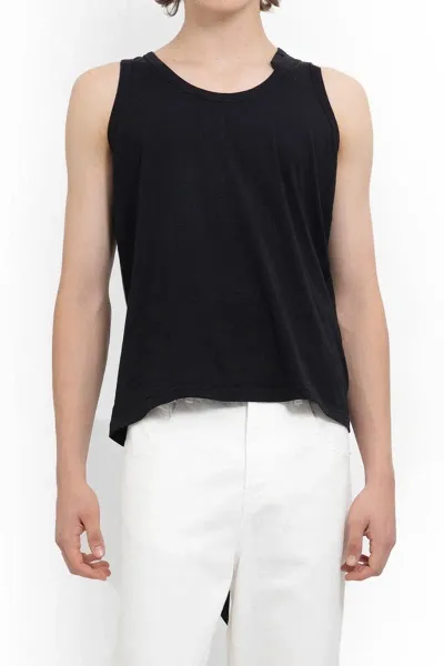 Marina Yee Black Deconstructed Tank Top