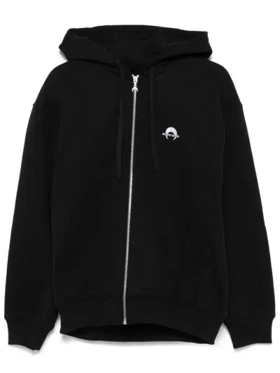 Marine Serre Moon-logo Hoodie In Black