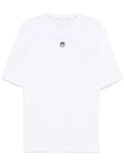 Marine Serre Organic Cotton T-shirt In White