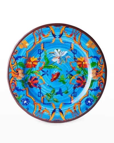 Mario Luca Giusti Pancale Turquoise Dinner Plate