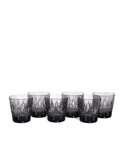 Mario Luca Giusti Set Of 6 Italia Tumblers In Black