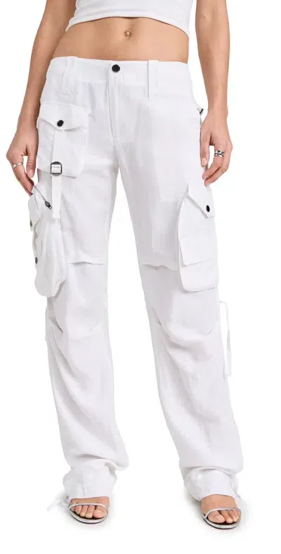 Marissa Webb Jackson Low Rise Cargo Pants Porcelain