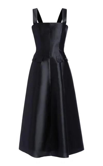 Markarian Alouetta A-line Utility Midi Dress In Black