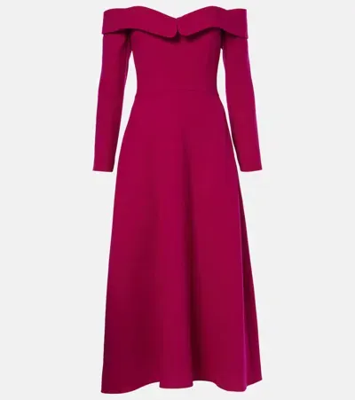 Markarian Cybil Wool Midi Dress In Pink