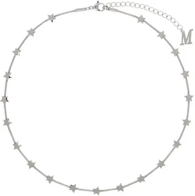 Marland Backus Silver Lil Star Necklace In Stainless Steel