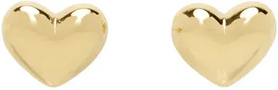 Marland Backus Ssense Exclusive Gold Lonely Heart Earrings