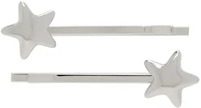 Marland Backus Ssense Exclusive Silver Star Hair Pin Set