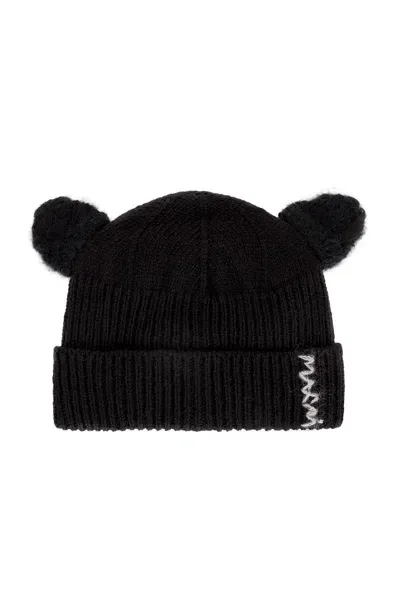 Marni Animal Ear Hat In Black