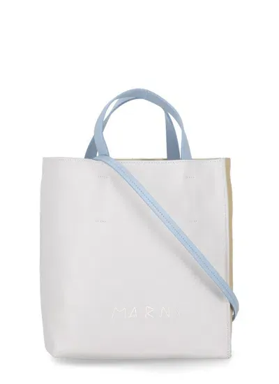 Marni Logo Embroidered Tote Bag In Multi