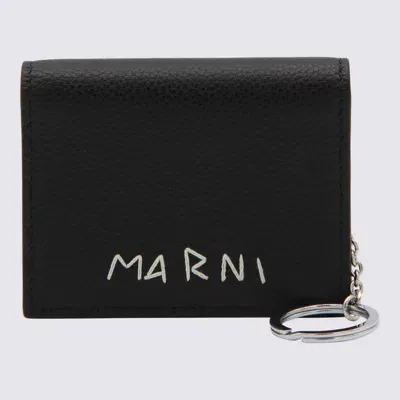 Marni Black Leather Wallet