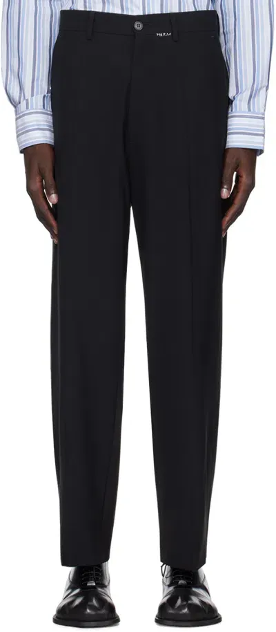 Marni Black Straight-leg Trousers In 00n99 Black