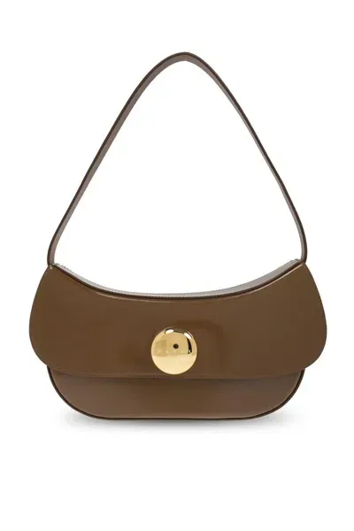 Marni Butterfly Medium Shoulder Bag  In Brown