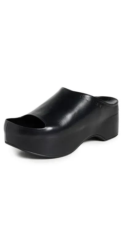 Marni Chunky Clog Slides Black