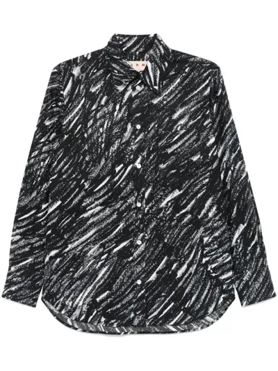 Marni Crayon Shirt In 黑色