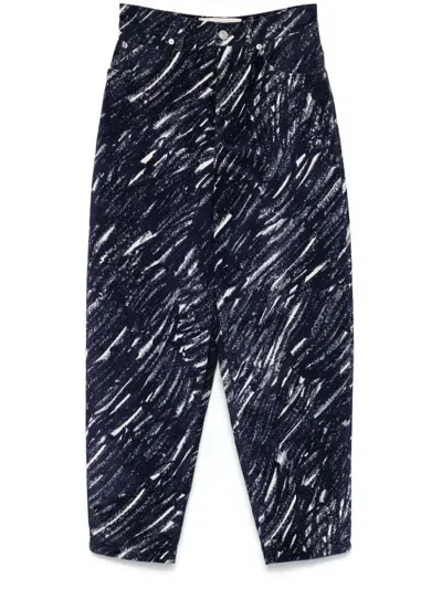 Marni Crayon Trousers In 蓝色