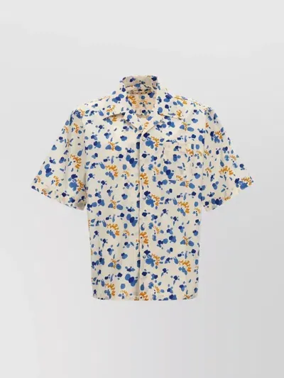 Marni Dripping Print Pocket Shirt In Multicolor