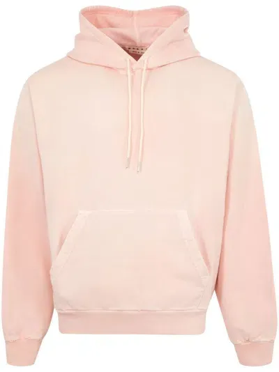 Marni Hoodie Mit Bleach-optik In Rosa