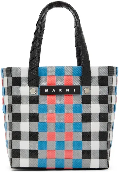 Marni Kids Multicolor Micro Basket Tote In 0mc31