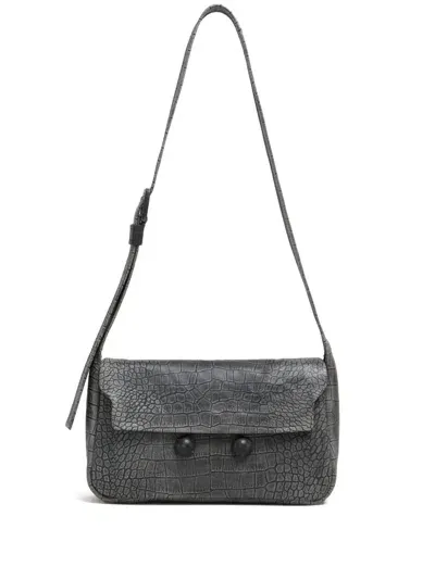 Marni Leather Shoulder Bag In Black