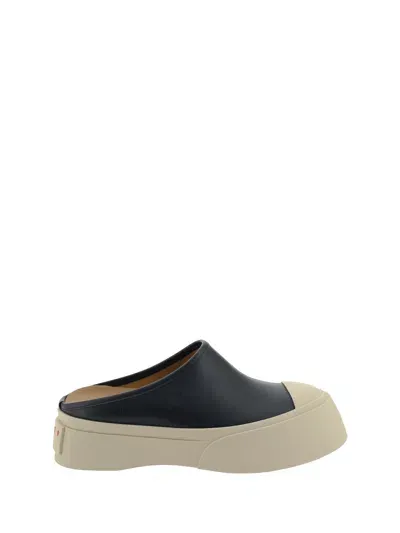 Marni Mary Jane Mules In Black