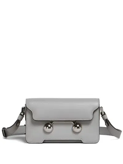 Marni Mini Trunkaroo Shoulder Bag In Gray