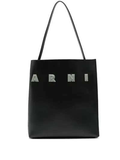 Marni Museum Tote Bag In Black