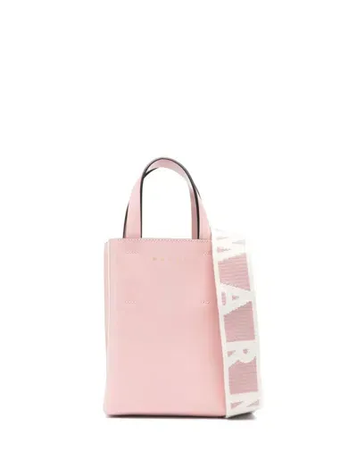 Marni Nano Museo Tote Bag In Pink