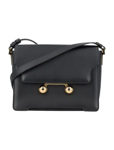 Marni New Trunk Shoulder Bag In Black