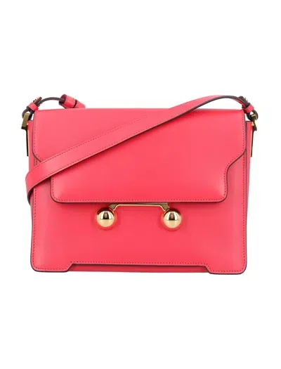 Marni New Trunk Shoulder Bag In Red