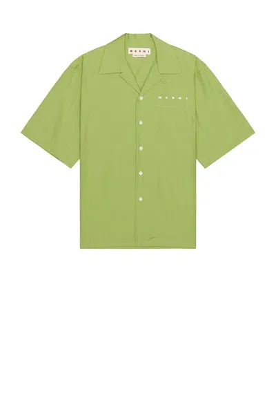 Marni Short Sleeve Shirt In Kiwi