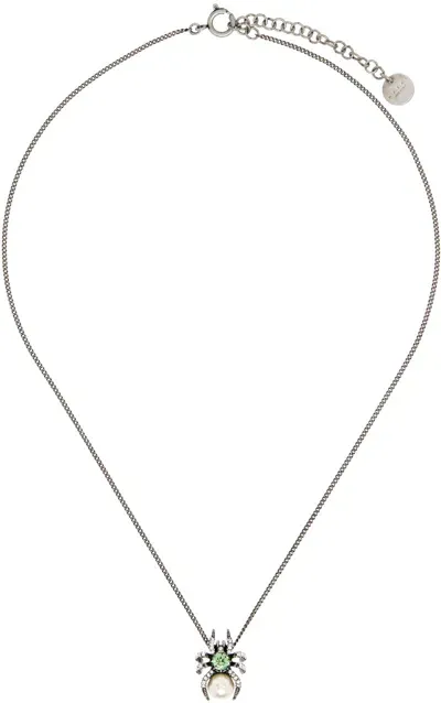 Marni Silver Spider Necklace In Nf784 Nichel Free Vi