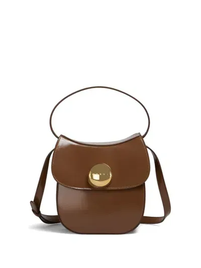 Marni Small Butterfly Tote Bag In Brown