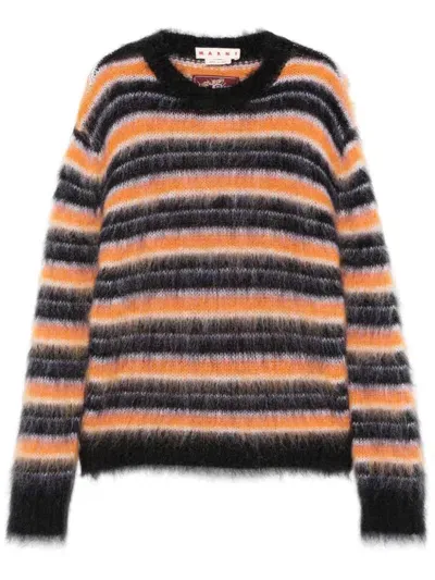 Marni Striped Sweater In Multicolour