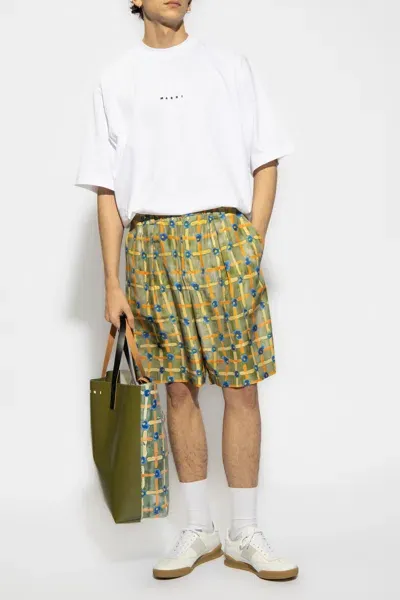 Marni Crew Neck T-shirt In Green