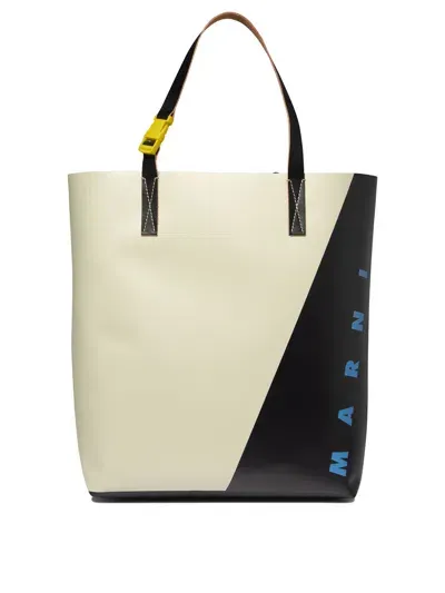 Marni "tribeca" Tote Bag In Black