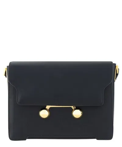 Marni Trunkaroo Medium Shoulder Bag In Black