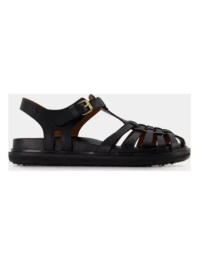 Marni Women's Fisherman Sandals In Black