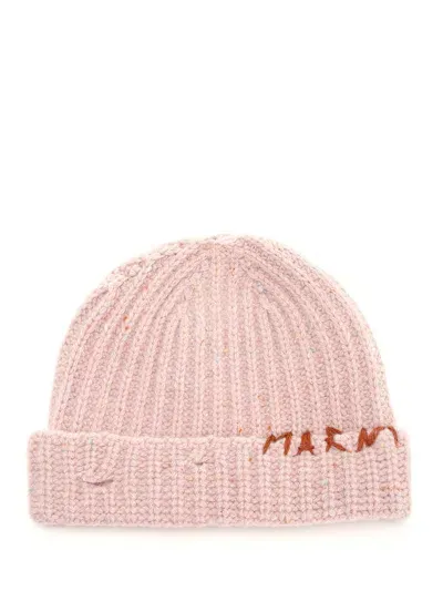 Marni Wool Hat In Pink