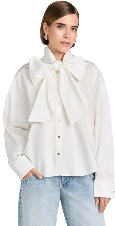 Marques' Almeida Loose Tie Shirt White