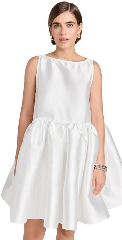 Marques' Almeida Short Sleeveless Puff Dress Ivory