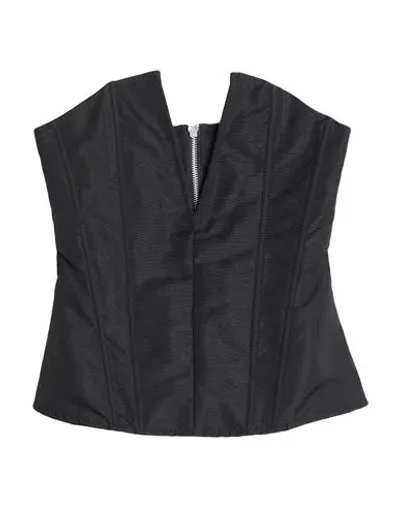 Marques' Almeida Black V-neck Tank Top