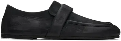 Marsèll Black Steccoblocco Loafers In 666 Black