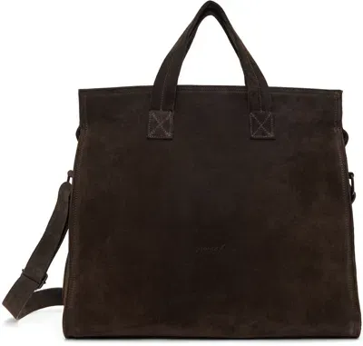 Marsèll Brown Ventiquattro Weekender Tote In Dark Brown