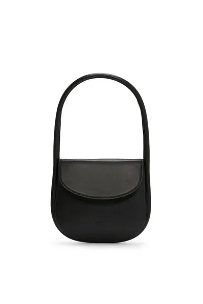 Marsèll Mezzotonda Leather Shoulder Bag In Black