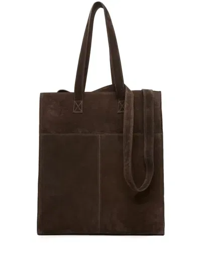 Marsèll Panelled Suede Tote Bag In Brown