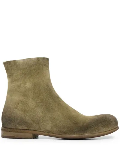 Marsèll Suede Ankle Boots In Green